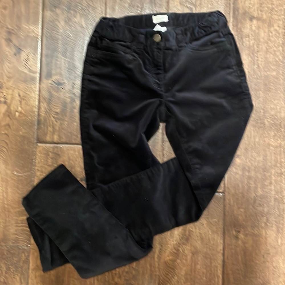 Girls 12 Crewcuts Black "Velvet" Pants